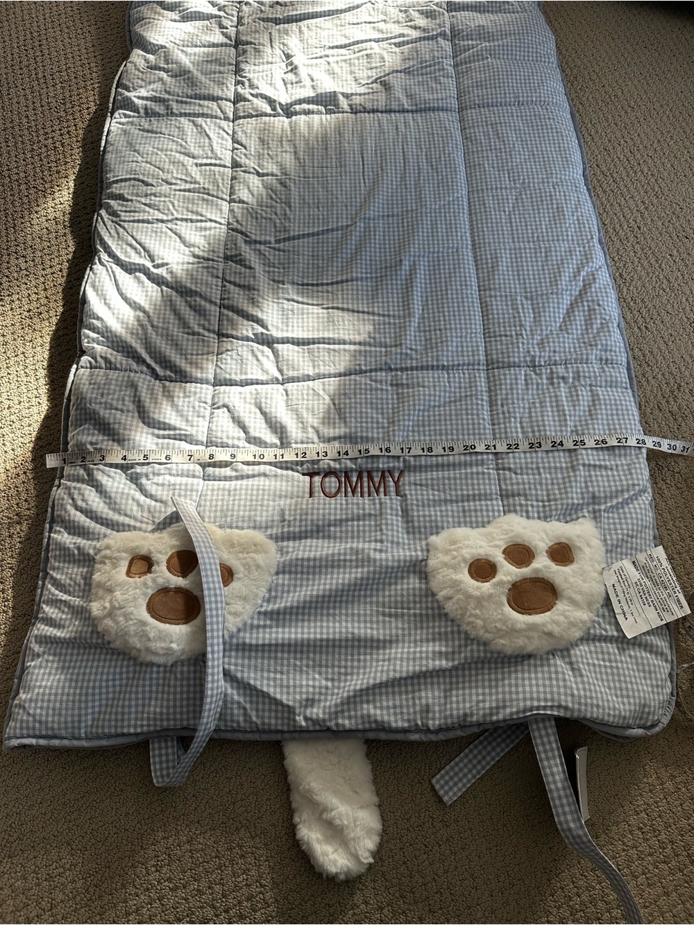 Pottery barn kids Sleeping Bag - puppy - Blue & White - Picture 7 of 9